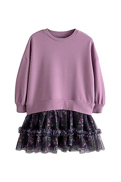 Next 2-in-1-Kleid 2-in-1 Langärmeliges Pulloverkleid mit Meshrock (1-tlg) günstig online kaufen