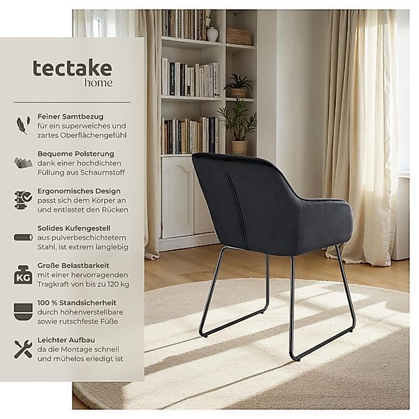tectake Esszimmerstuhl Jeane (Set, 1 St), günstig online kaufen