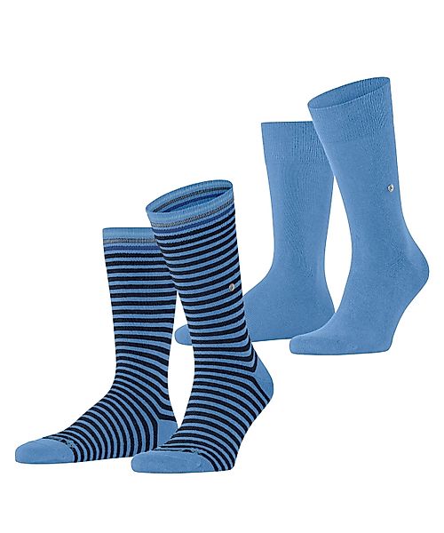 Burlington 2-er Set Socken Blau und Blau gestreift günstig online kaufen