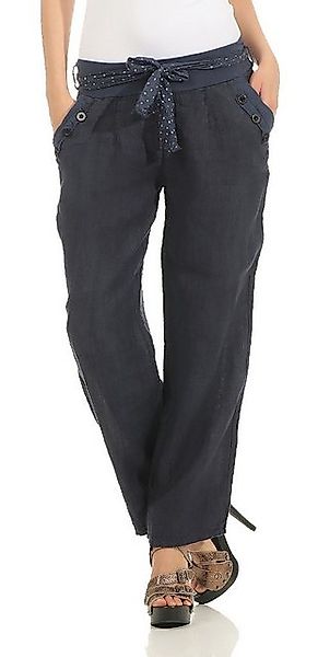 Mississhop Leinenhose Damen 100 % Leinen Freizeithose M.269 günstig online kaufen