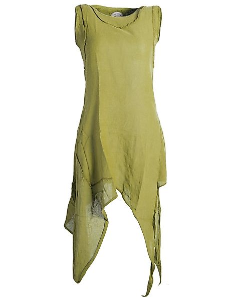 Vishes Zipfelkleid Asymmetrisches armloses Lagenlook Zipfelkleid günstig online kaufen