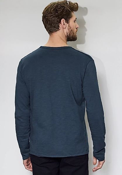 STREET ONE MEN Langarmshirt, aus reiner Baumwolle günstig online kaufen