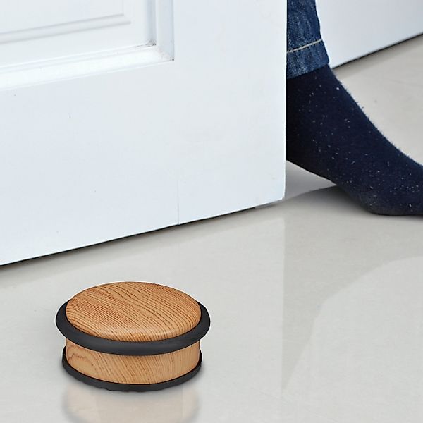 relaxdays Türstopper 10 x Türstopper Holzoptik günstig online kaufen