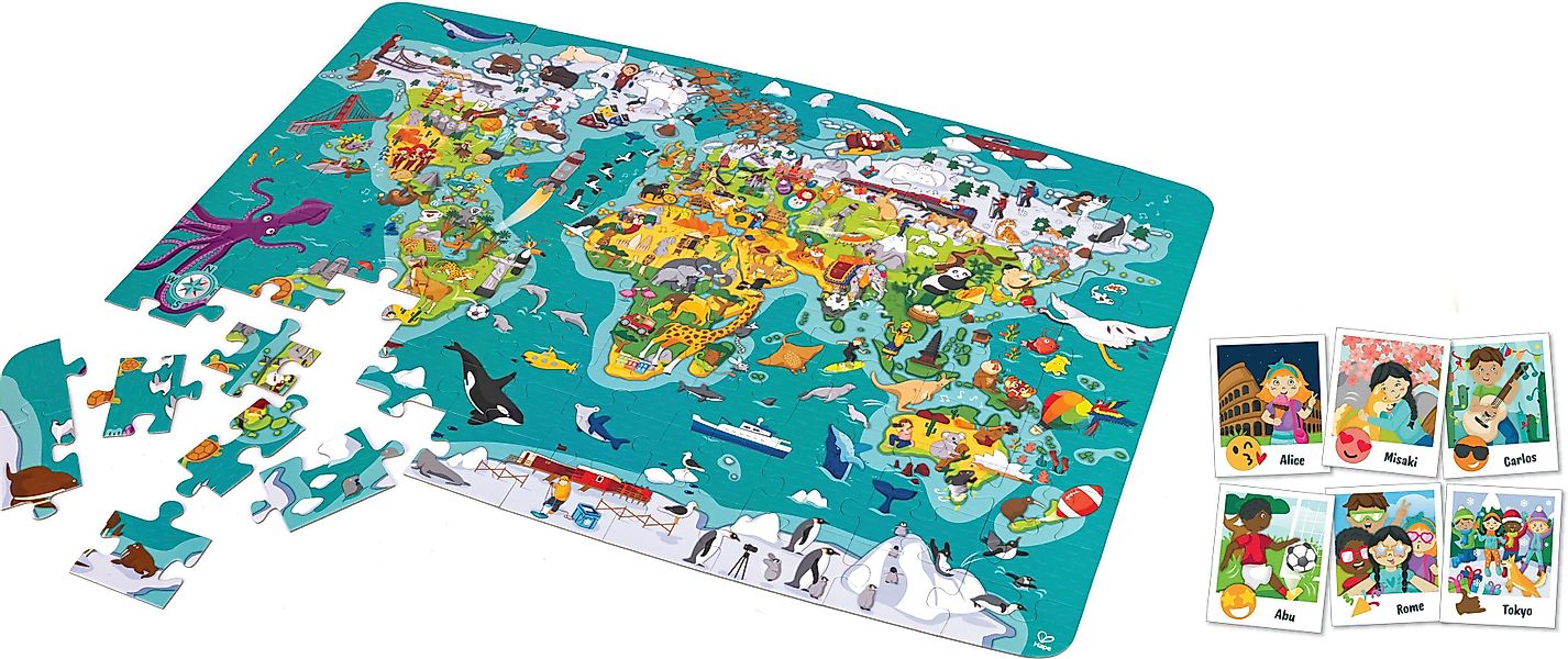 Hape Puzzle 2-in-1 Weltreise, Puzzle und günstig online kaufen