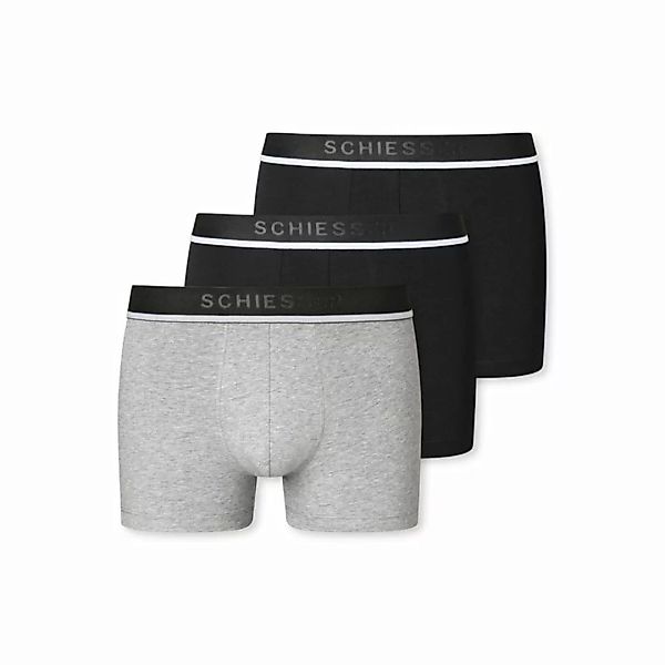 SCHIESSER Herren Shorts 3er Pack - Serie "95/5", Unterhose, Logobund, uni, günstig online kaufen