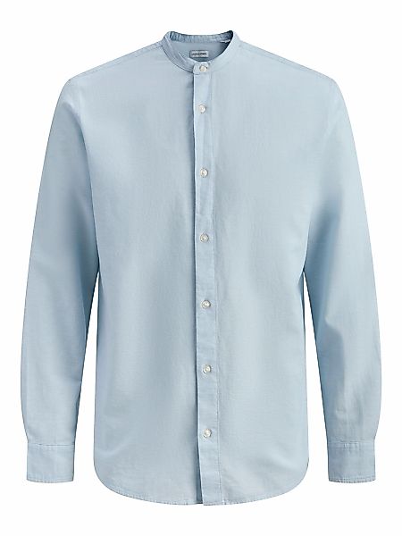 Jack & Jones PlusSize Langarmhemd "JJEBREEZE LINEN BLEND BAND SHIRT L PLS" günstig online kaufen