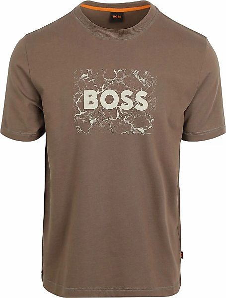 BOSS T-shirt Logo Braun - Größe M günstig online kaufen