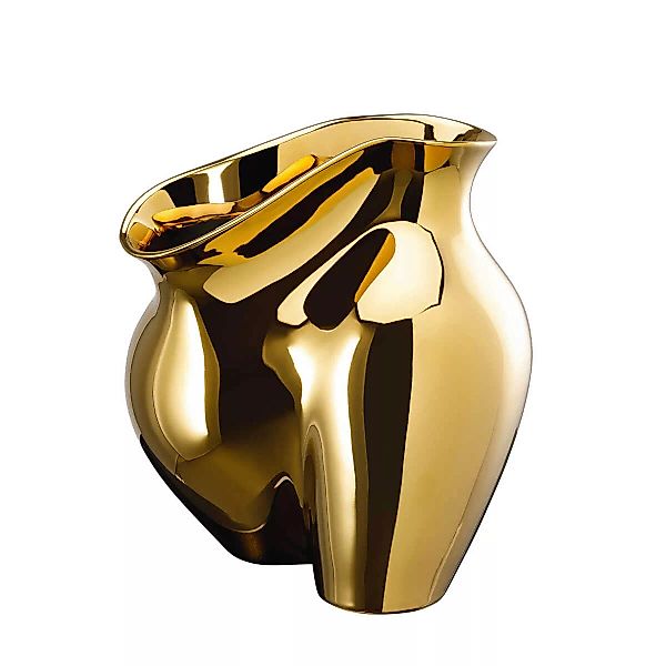 Rosenthal Vasen La Chute Gold titanisiert Vase 26 cm (gold) günstig online kaufen