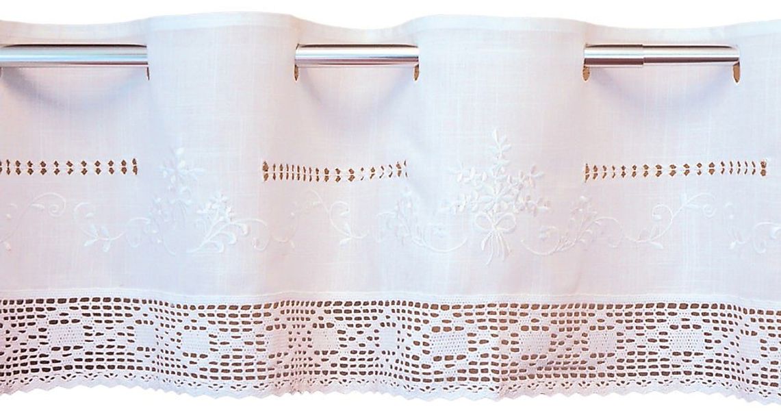 matches21 HOME & HOBBY Scheibengardine Scheiben-Gardinen Landhaus-Stil weiß günstig online kaufen