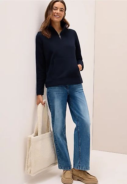 Sweatshirt mit Zipper günstig online kaufen
