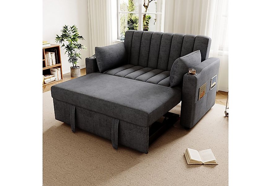 Merax Schlafsofa 2-Sitzer Sofa mit Schlaffunktion, 1 Teile, Doppelsofa mit günstig online kaufen