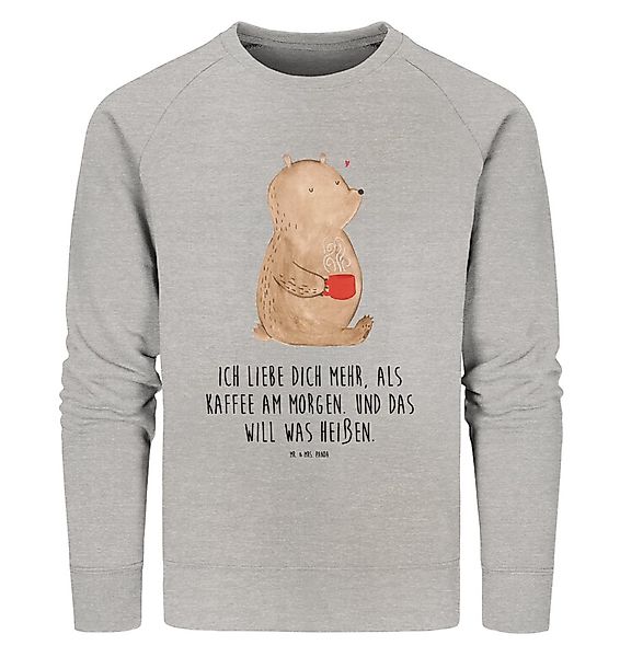 Mr. & Mrs. Panda Longpullover Bär Morgenkaffee Größe M - Heather Grey - Ges günstig online kaufen