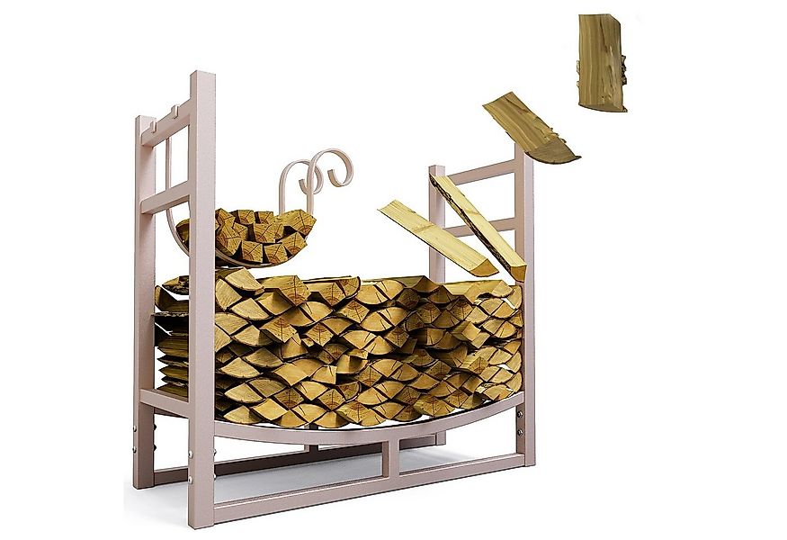 LAWA Living and Lifestyle Kaminholzregal innen Metall Feuerholzregal außen günstig online kaufen