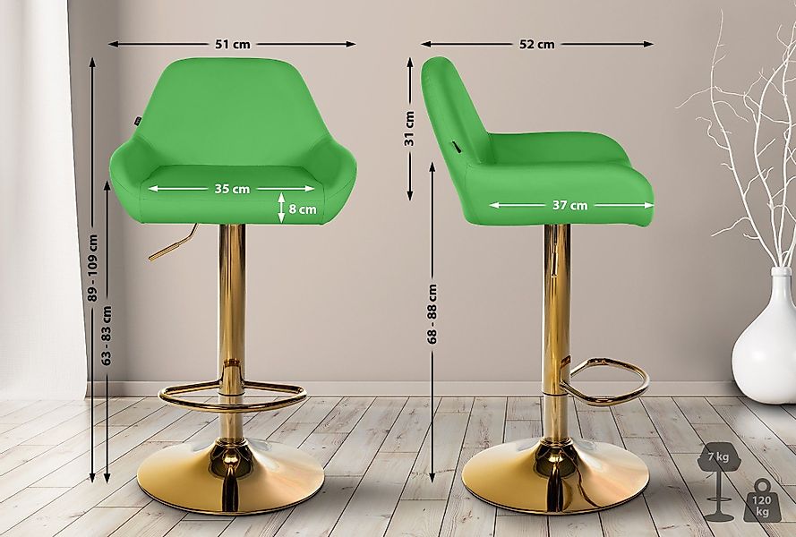 CLP Barhocker Braga (2er Set, 2 günstig online kaufen