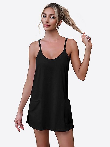 Imily Bela Trägerkleid Damen mit Rundhals Casual Freizeitkleid (Packung, 1- günstig online kaufen