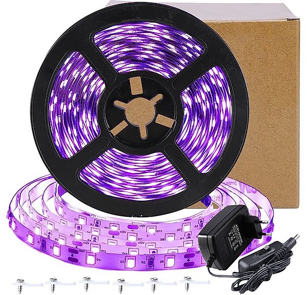 MUPOO LED-Streifen 5M/12M LED Stripe,LED UV-Schwarzlicht Streifen 385-400nm günstig online kaufen