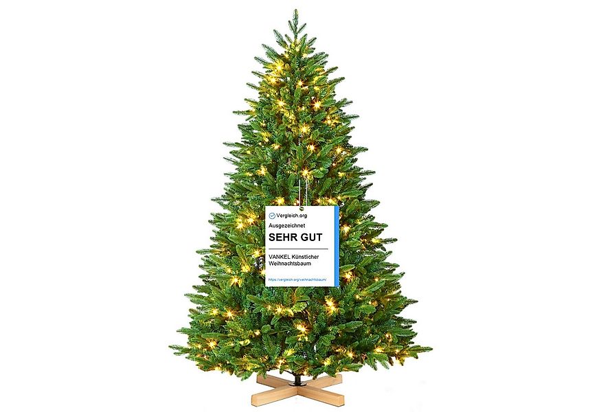 Vankel Künstlicher Weihnachtsbaum tannenbaum mit beleuchtung schmuck mit li günstig online kaufen