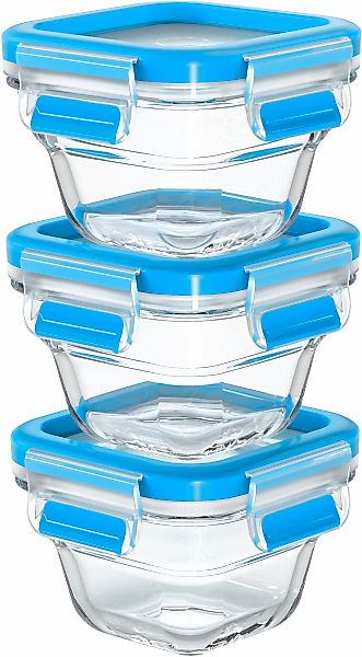 Emsa Frischhaltedose "N10507 Clip & Close Glas" Set, 3 tlg. 3 x 0,18L, gefr günstig online kaufen