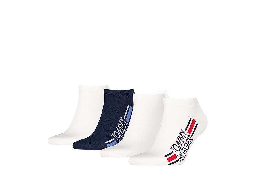 Tommy Hilfiger Sneakersocken TH MEN SNEAKER 4P LOGO STRIPE ECOM (4 Paar) günstig online kaufen