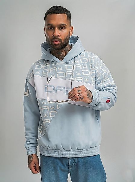 DADA Supreme Hoodie Oversize Schnitt mit Allover Logo und Kapuze Gaga Logo günstig online kaufen