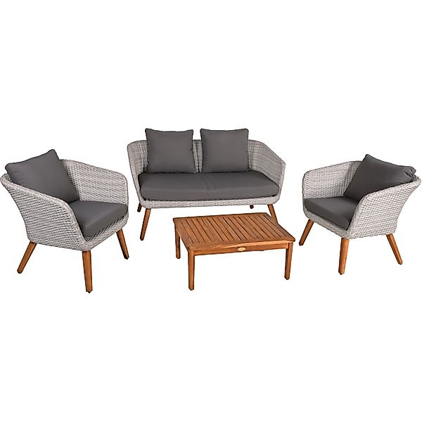 Garden Pleasure Gartenlounge-Set "ARONA" 7 Stk. tlg. inkl. Rückenkissen günstig online kaufen
