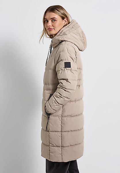 STREET ONE Steppjacke, mit Kapuze, lange Winterjacke, mit Kapuze günstig online kaufen