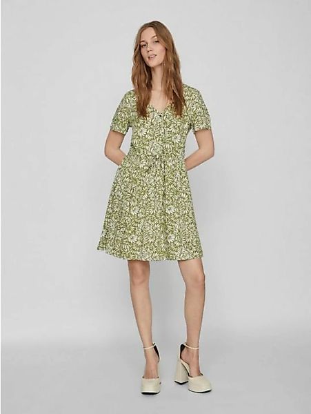 Vila Shirtkleid Mini Blumen Kleid Sommer Kurzarm Dress VVILISE (mini) 5735 günstig online kaufen