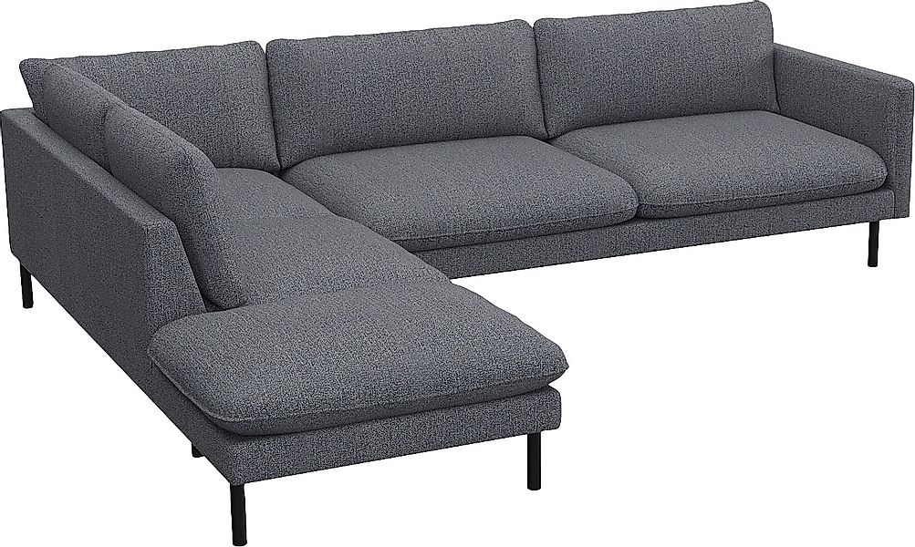 FLEXLUX Ecksofa »Bolzano Designsofa, bequem durch Kaltschaum im Sitz, L-For günstig online kaufen