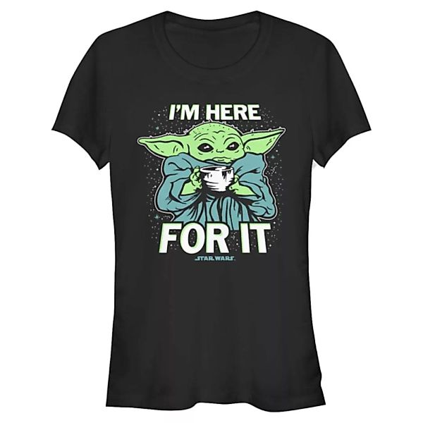 Star Wars - The Mandalorian - The Child Here For It - Frauen T-Shirt günstig online kaufen
