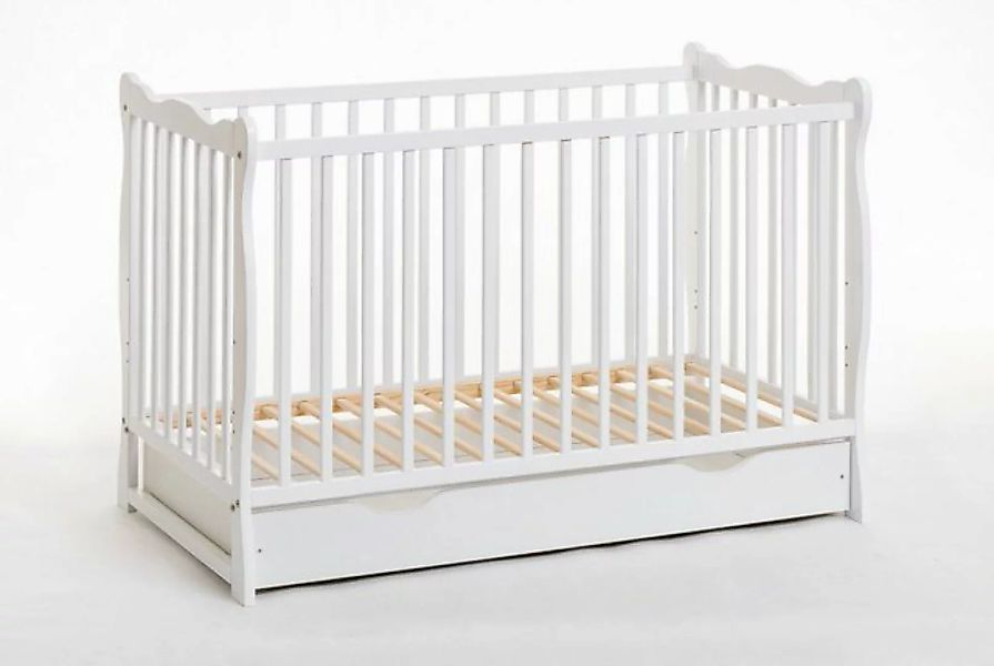 ASM-Moebel Babybett Babybett Gitterbett Beistellbett + Matratze und Schubla günstig online kaufen