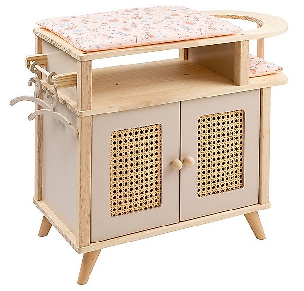 howa Puppenwickeltisch miniflowers, aus Holz mit Puppenschrank, Puppensitz, günstig online kaufen