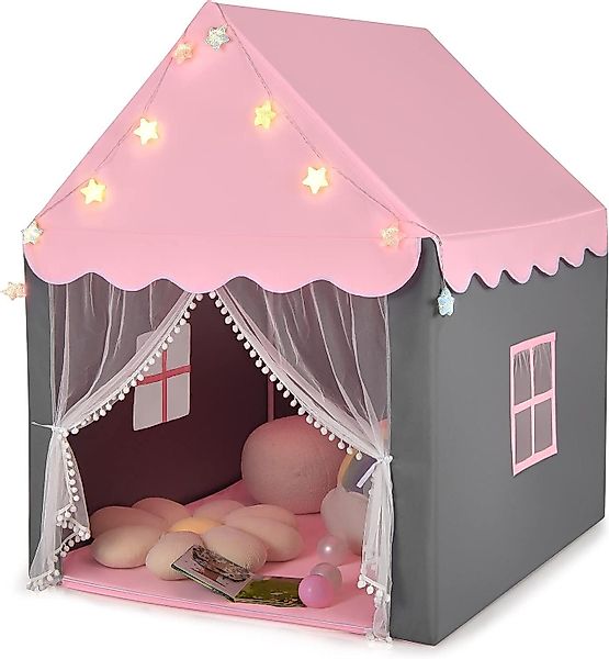 KOMFOTTEU Spielzelt Kinderhauszelt mit Netzfenster, für günstig online kaufen
