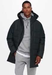 ONLY & SONS Steppjacke "ONSCARL LIFE LONG QUILTED COAT NOOS OTW" mit Kapuze günstig online kaufen
