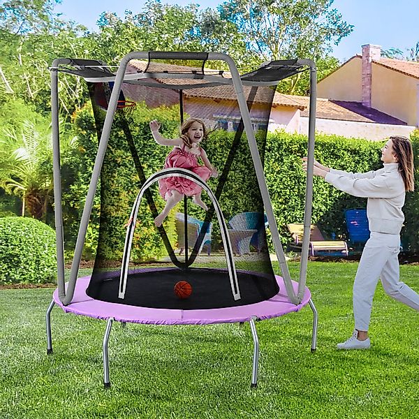 Merax Kindertrampolin, Ø 147,00 cm, Gartentrampolin günstig online kaufen