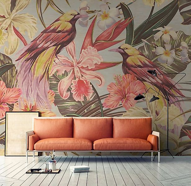 living walls Fototapete »Walls by Patel Exotic Birds 1«, Vlies, Wand, Schrä günstig online kaufen
