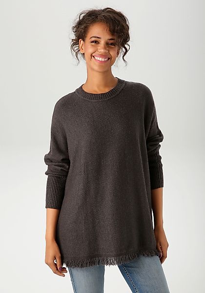 Aniston CASUAL Strickpullover, mit eingestricktem Stern im Rücken - NEUE KO günstig online kaufen