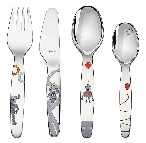 RÖSLE Kinderbesteck "Kleiner Roboter" inkl. Kindergeschichte, spülmaschinen günstig online kaufen