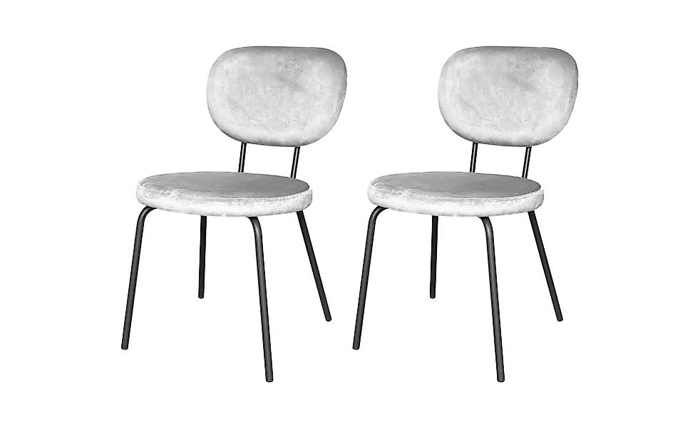 by Living Esszimmerstuhl 2er-Set  Stack ¦ grau ¦ Maße (cm): B: 45 H: 80 Stü günstig online kaufen