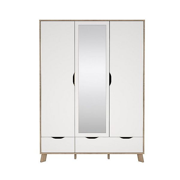 ebuy24 Kleiderschrank Ikast Kleiderschrank 201x148x58cm, 2 Türen, 1 Spie günstig online kaufen