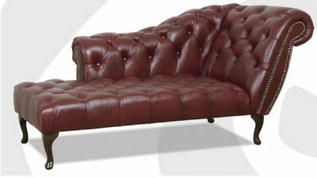 JVmoebel Chaiselongue Chesterfield Liege Chaiselongues Couch Ledersofa 100% günstig online kaufen