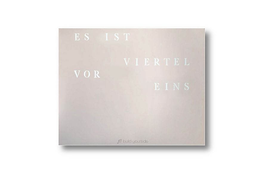 build-yours.de Wanduhr Wortuhr Jupiter in Deutsch - LED Wanduhr zum Aufhäng günstig online kaufen