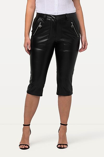 Ulla Popken Caprihose Tracht-Capri Sienna Lederoptik günstig online kaufen