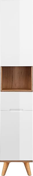 welltime Hochschrank Lund Badschrank skandinavisches Design günstig online kaufen