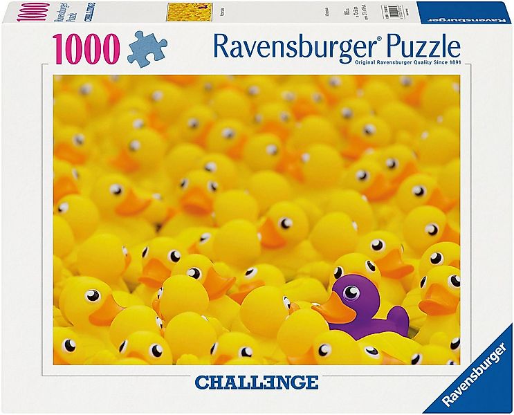 Ravensburger Puzzle Challenge, Quietscheenten, 1000 Puzzleteile, Made in Ge günstig online kaufen