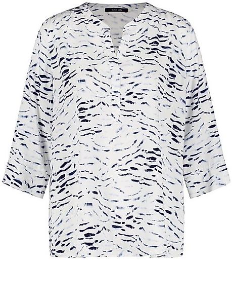 Taifun Longbluse – modische 3/4-Arm Bluse mit Allover-Print günstig online kaufen