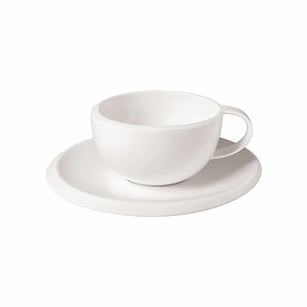Villeroy & Boch Tasse "Kaffeetasse mit Untertasse NewMoon 190 ml weiß" günstig online kaufen