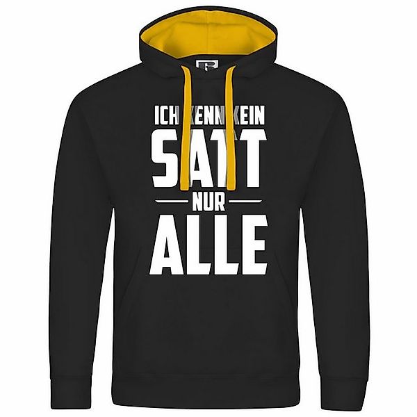 deinshirt Kapuzenpullover Herren Kapuzenpullover Ich kenn kein satt nur all günstig online kaufen