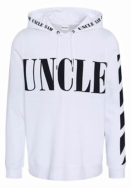 Uncle Sam Kapuzensweatshirt mit plakativen Label-Schriftzügen günstig online kaufen
