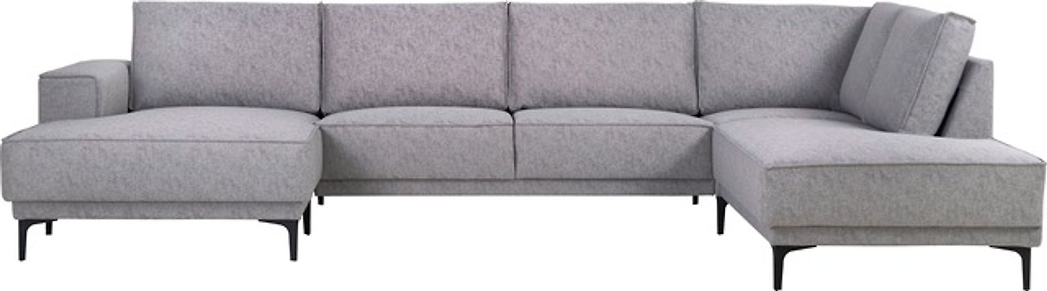 Places of Style Wohnlandschaft »XXL Sofa Oland, Struktur, Flachgewebe, Luxu günstig online kaufen