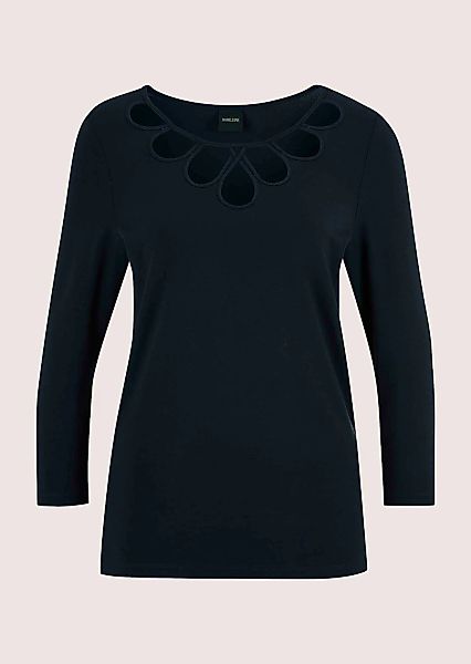 MADELEINE 3/4-Arm-Shirt "Blusenshirt Elegantes Oberteil mit Cut-Outs" günstig online kaufen